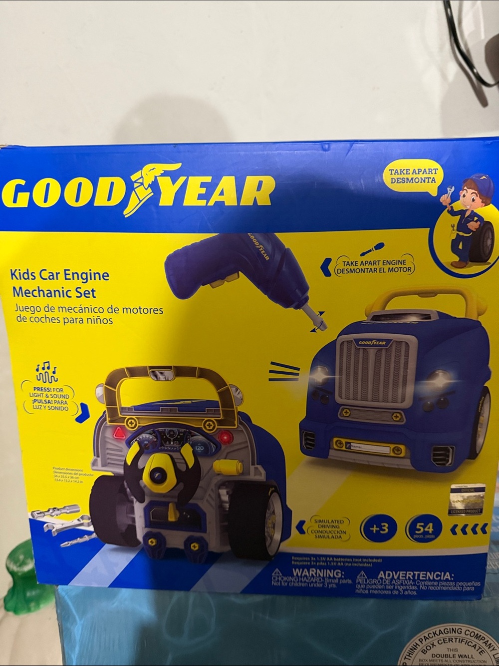 Goodyear Kids Car Engine Mechanic Set